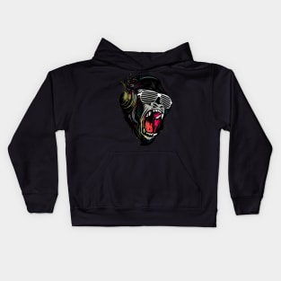 gorilla music Kids Hoodie